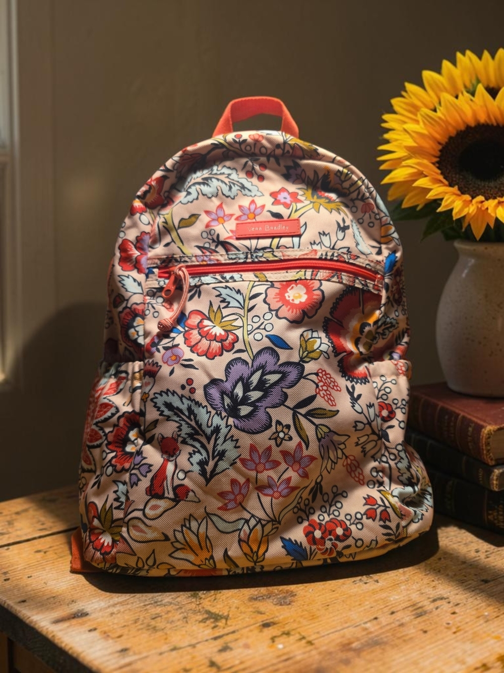 Vera Bradley Floral Print Backpack - Pink, Purple, Yellow